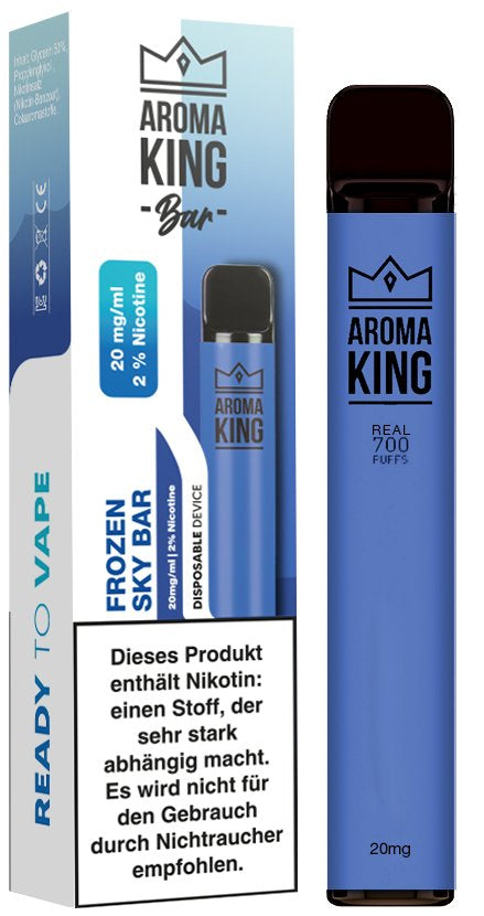 Aroma King Einweg E-Zigarette Frozen Sky Bar Nikotinsalz 20mg