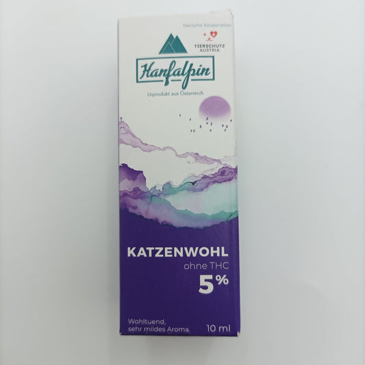 Hanfalpin CBD kapky „Katzenwohl“ | 5 %